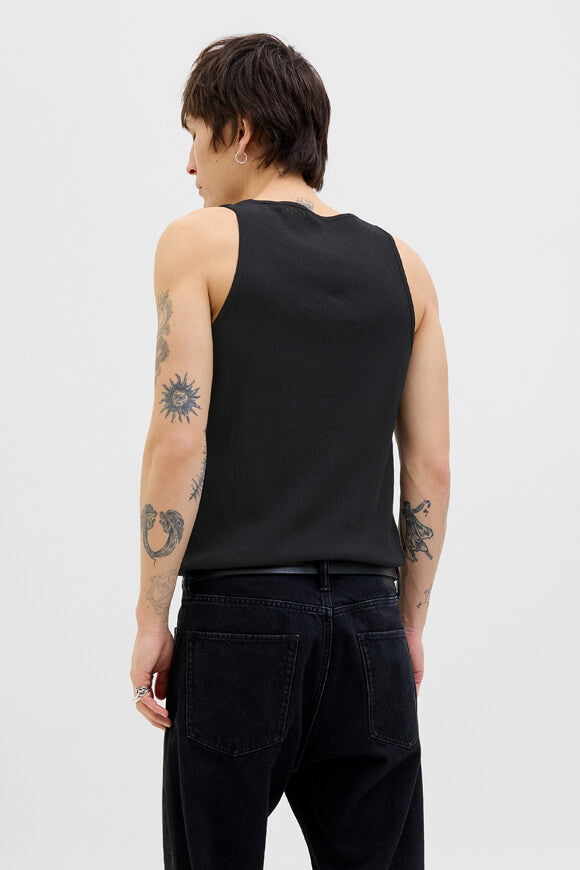 JORHYDRA Tanktop mit Lochmuster - Black
