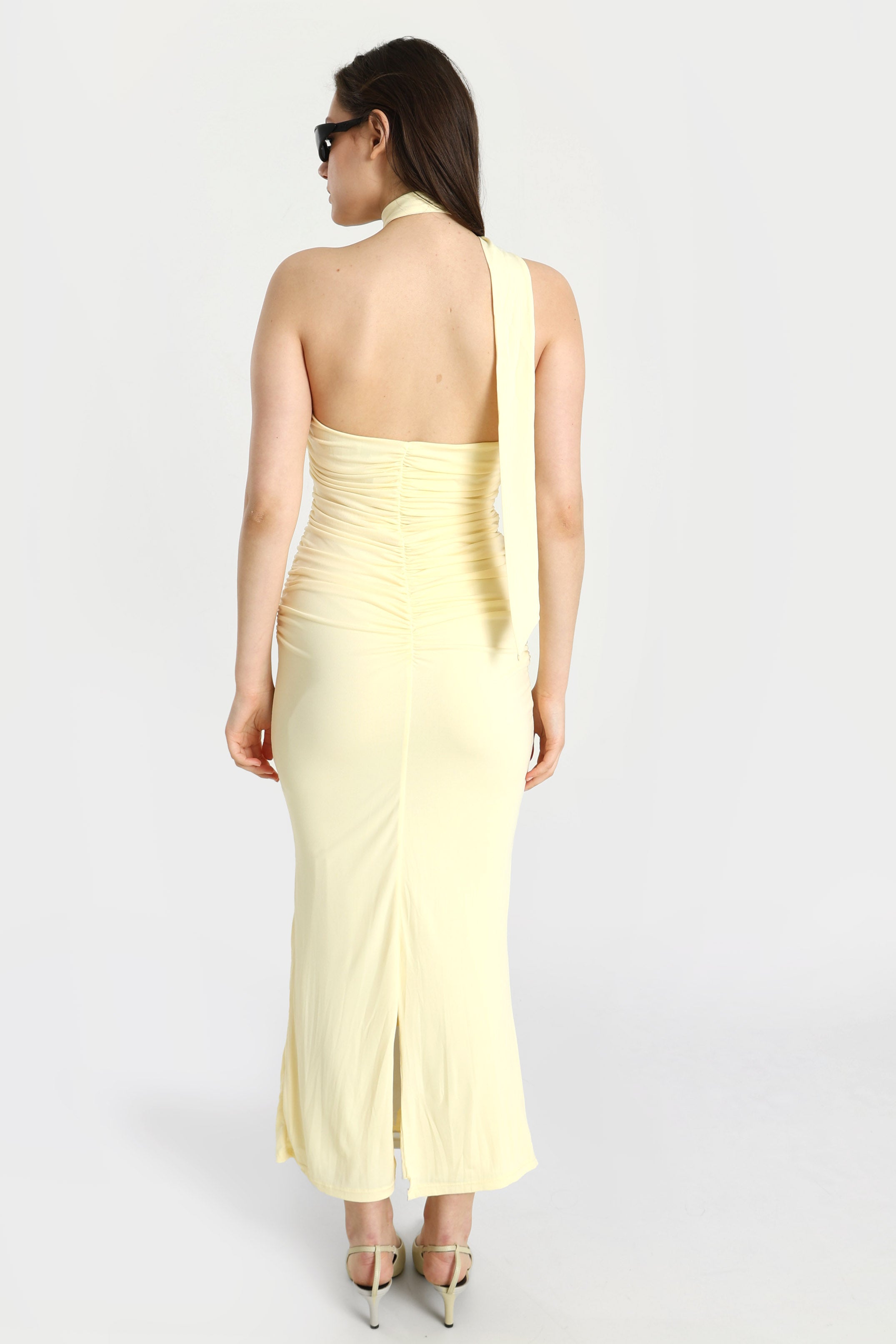 Bandeau Maxikleid - Gelb