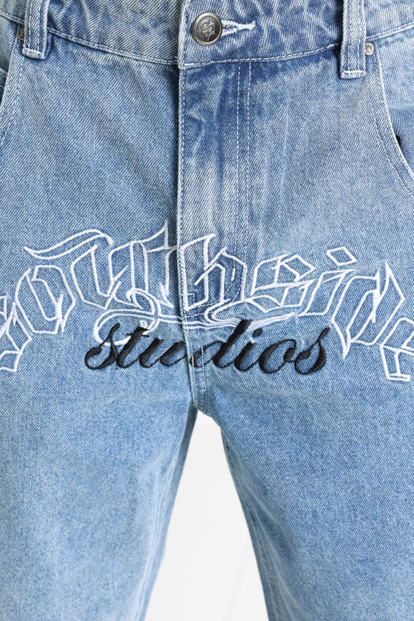 Straight Fit Jeans - Blue Denim