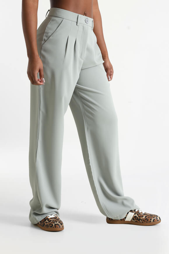 Wide Leg Hose - Hellgrau