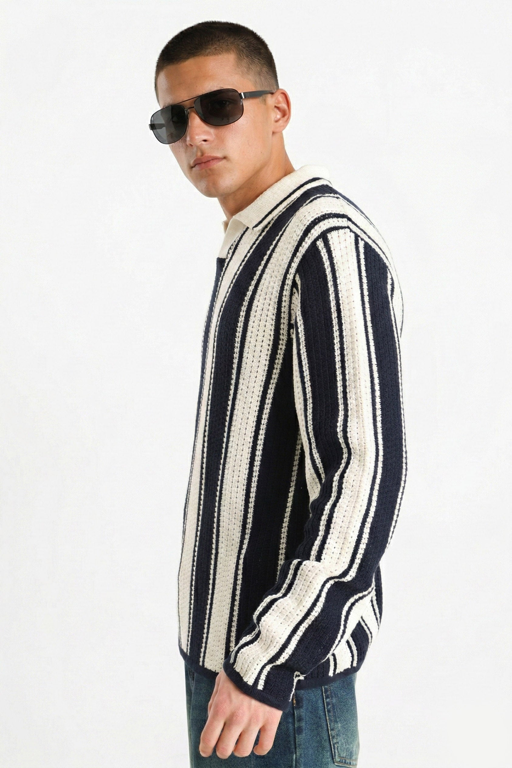 Strickpullover - Sky Captain + Sea Salt