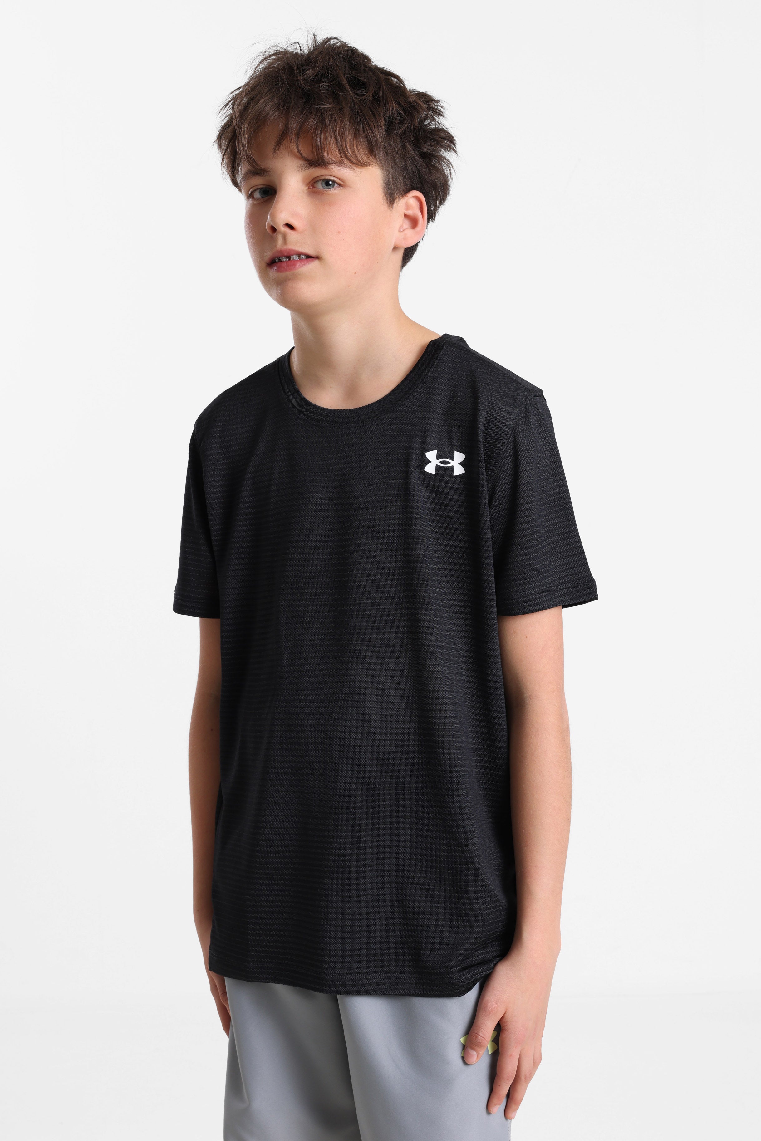 Strukturiertes T-Shirt - Black