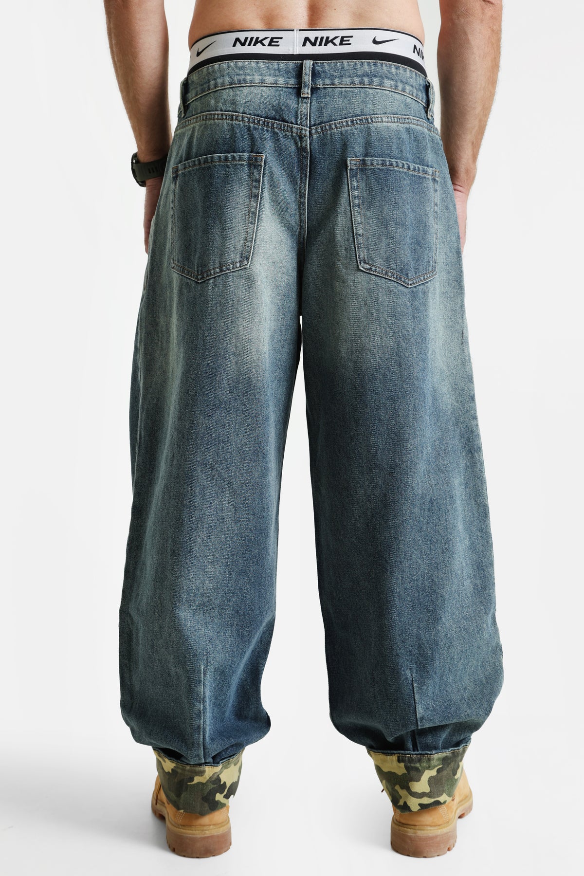 Jeans a vestibilità baggy - Bleu délavé