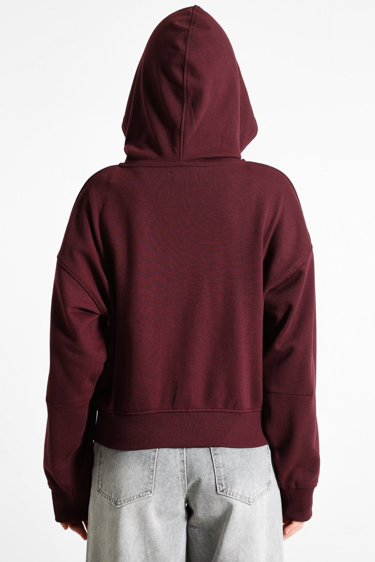 Kapuzensweatjacke - Bordeaux