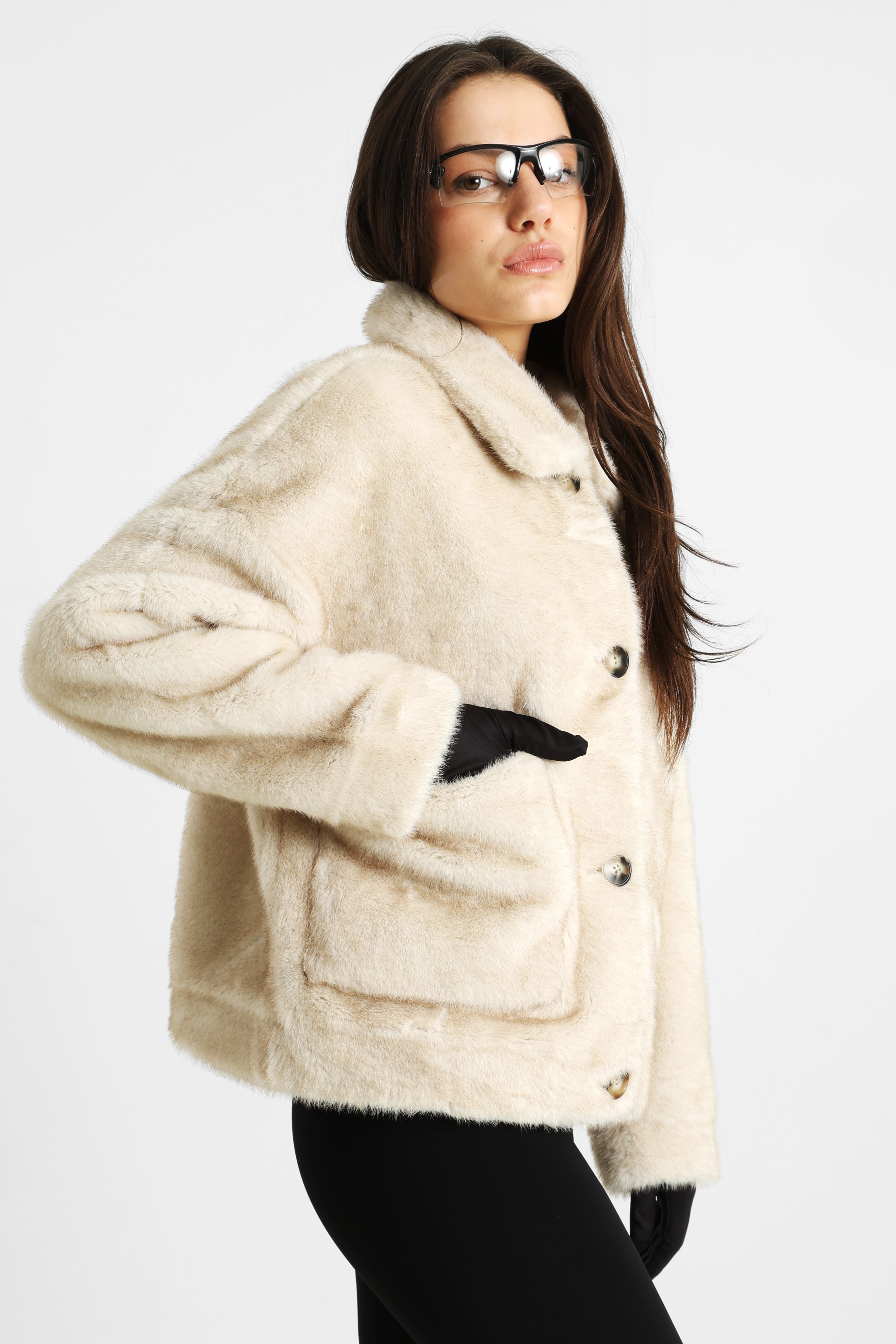 Giacca reversibile - Beige chiaro