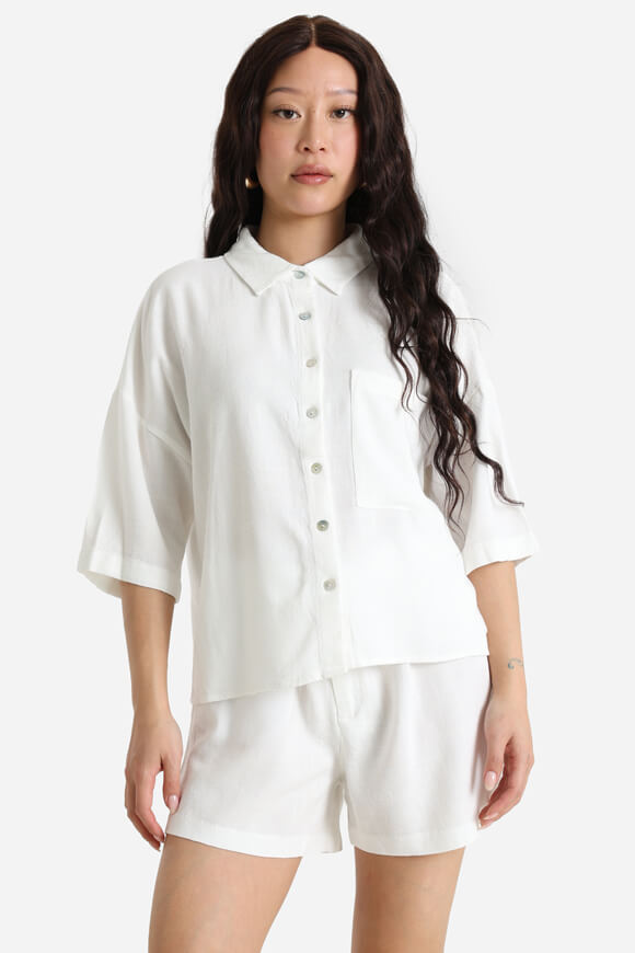 Camicia in lino - Ecru