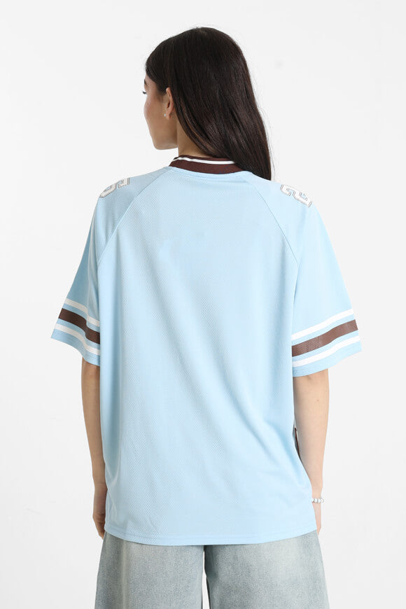Mesh oversize T-shirt - light blue