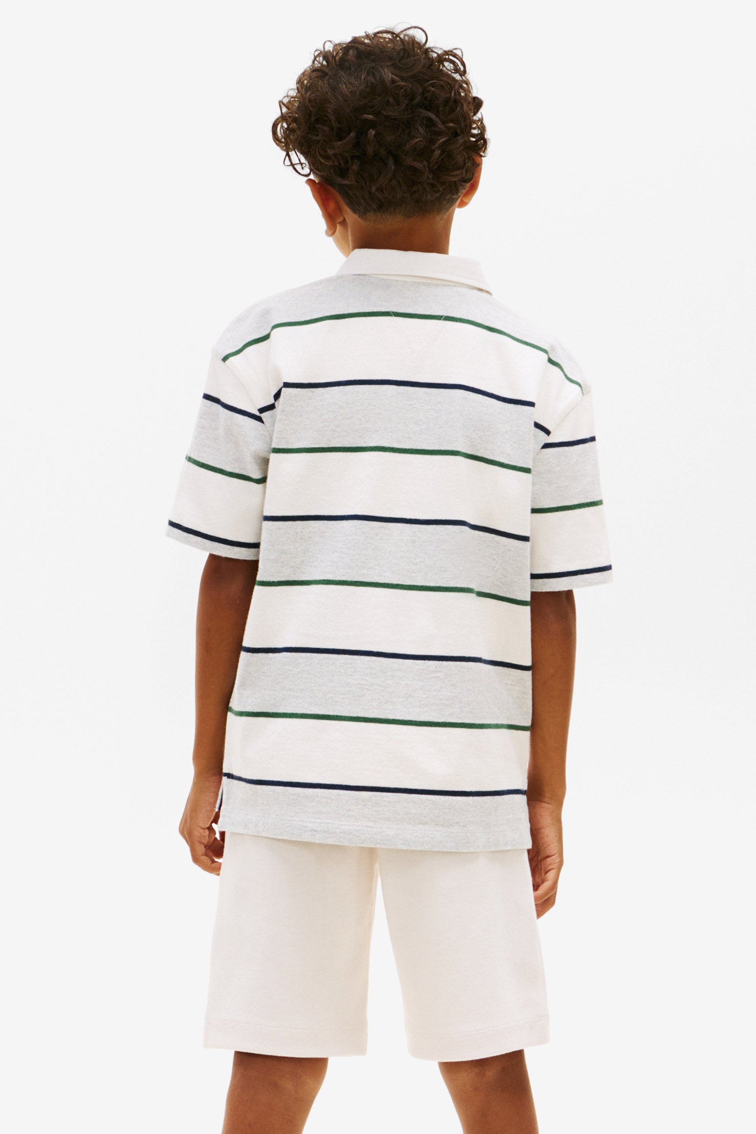 Rugby Polo - Light Grey Heather + Offwhite