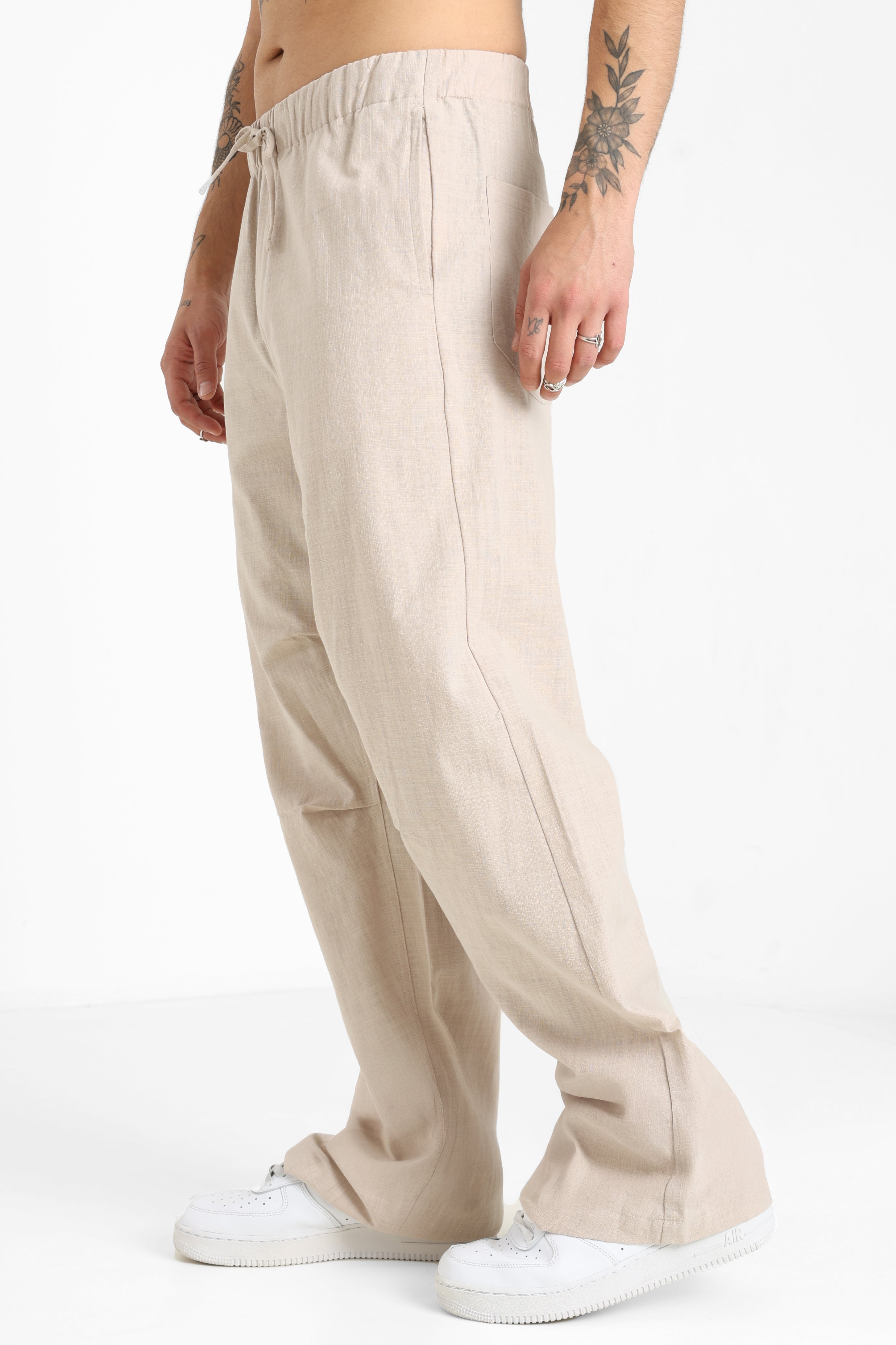 Leinenhose - Beige