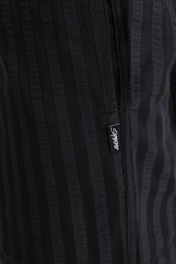 Pantaloncini in tessuto strutturato - nero