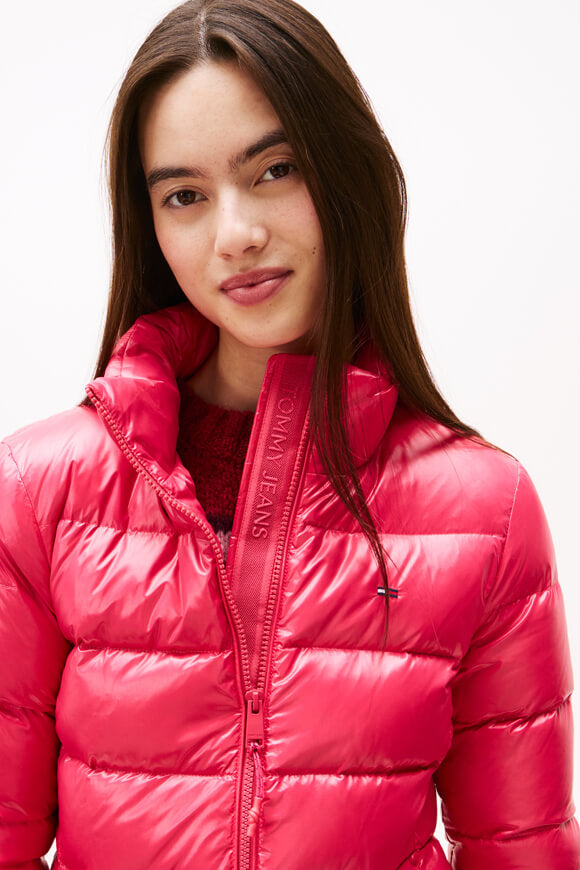 Leichte gesteppte Daunenjacke - Vintage Cerise