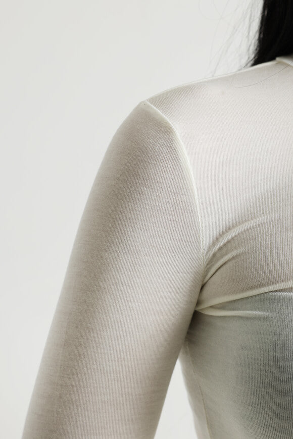 Shirt à col roulé manches longues - Ecru