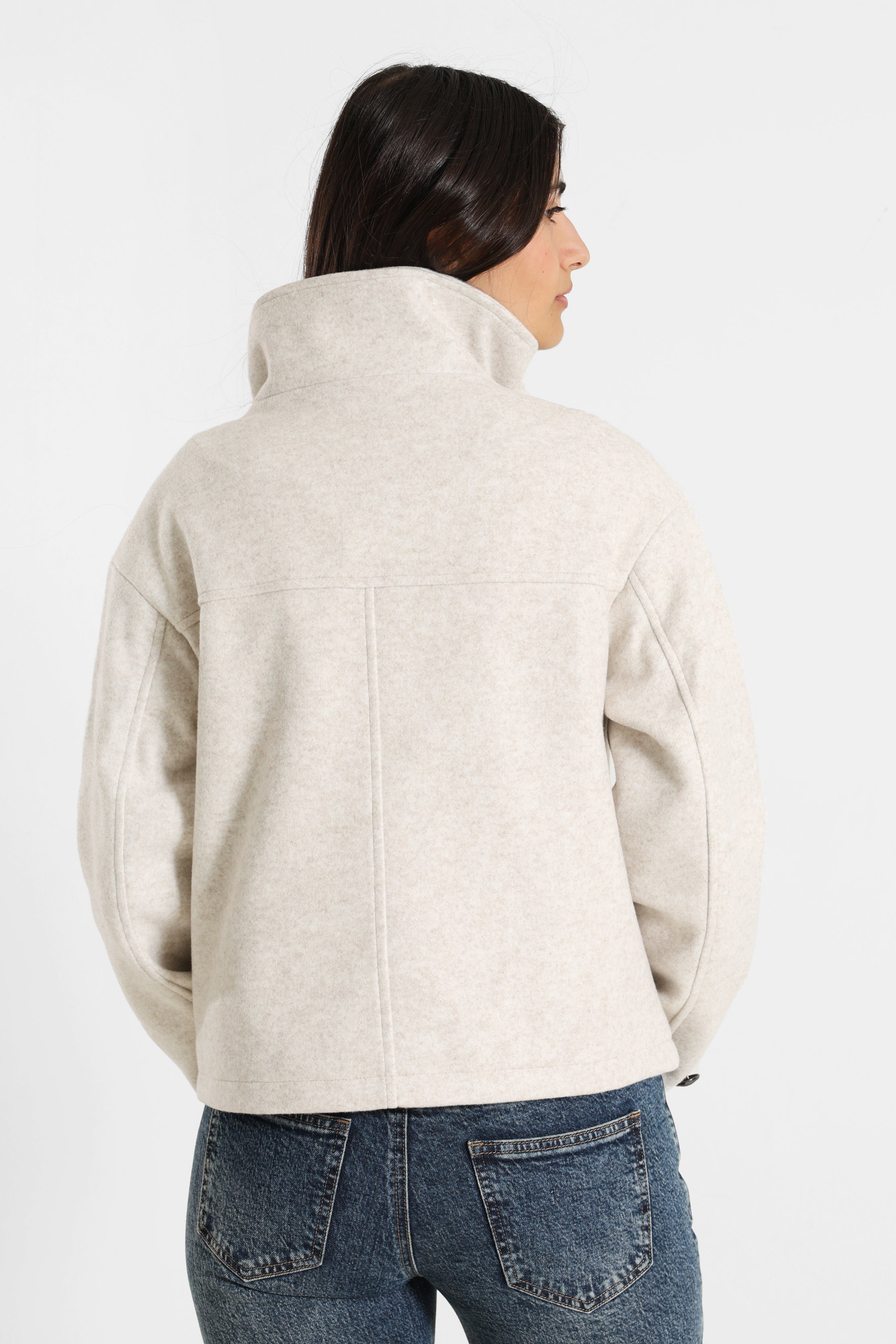 Short coat - Beige chiné