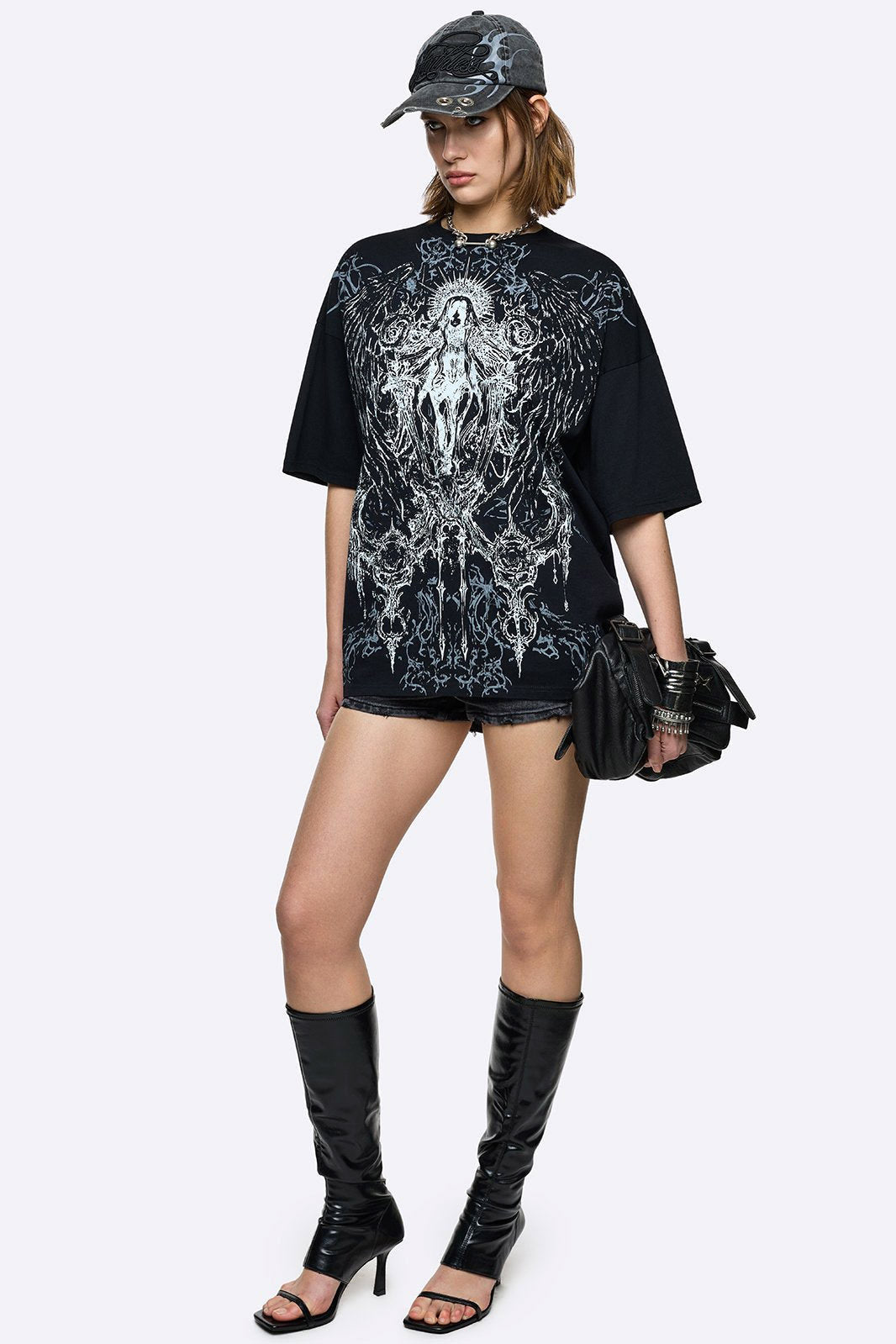Dark Glory Oversize T-Shirt - Black