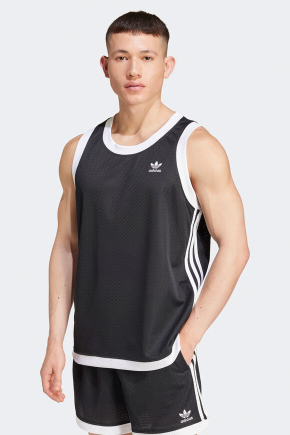 Débardeur Mock Eyelet Adicolor Oversize en maille - Noir