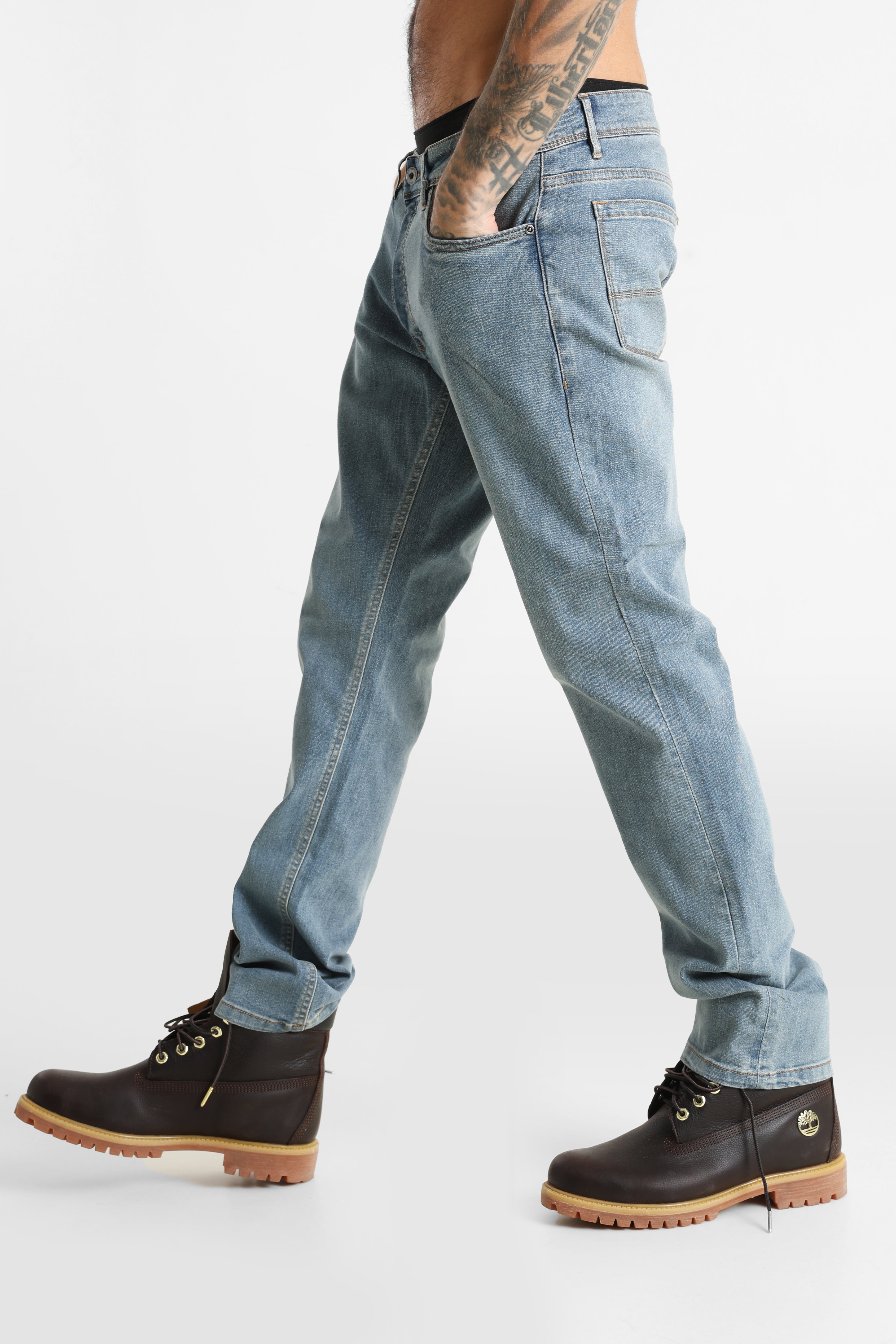 Roma Regular Fit Jeans - Light Blue Denim