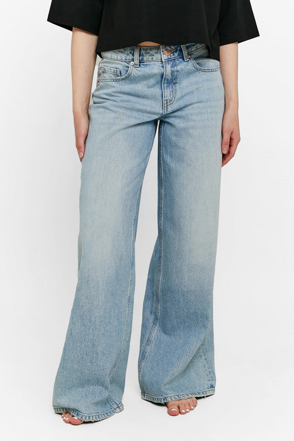 Wide Leg Jeans - Light Blue Denim