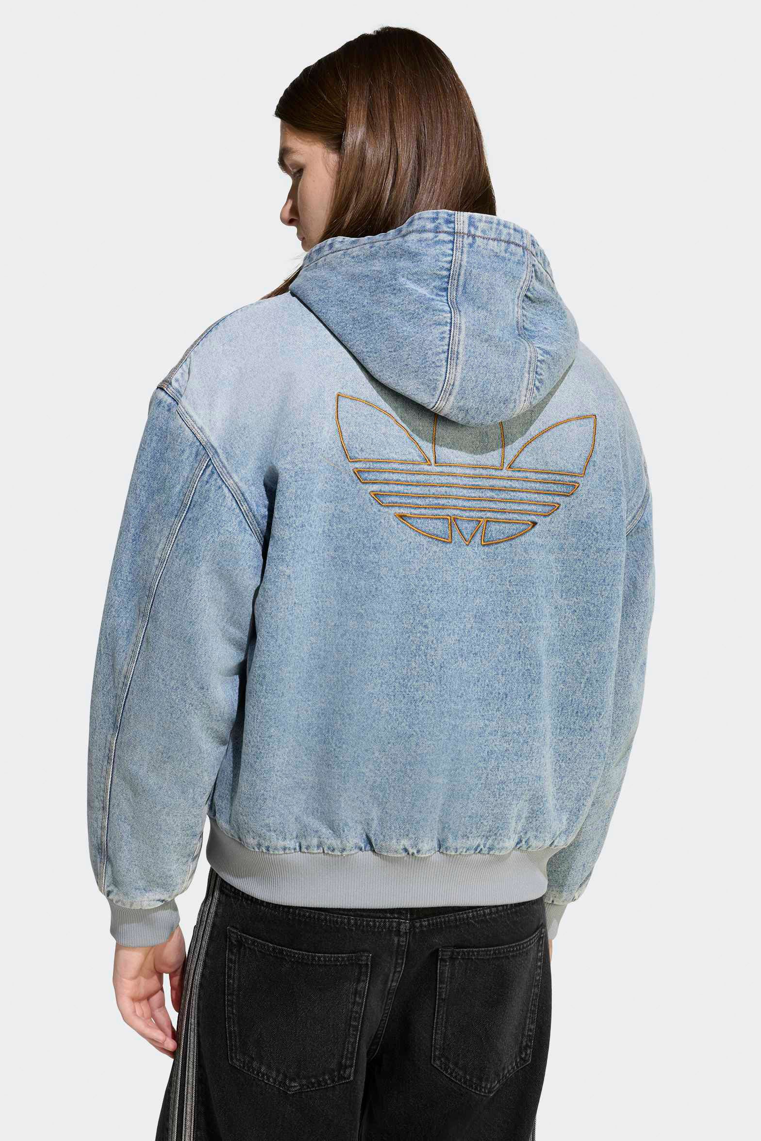 Padded denim jacket - Indigo Denim