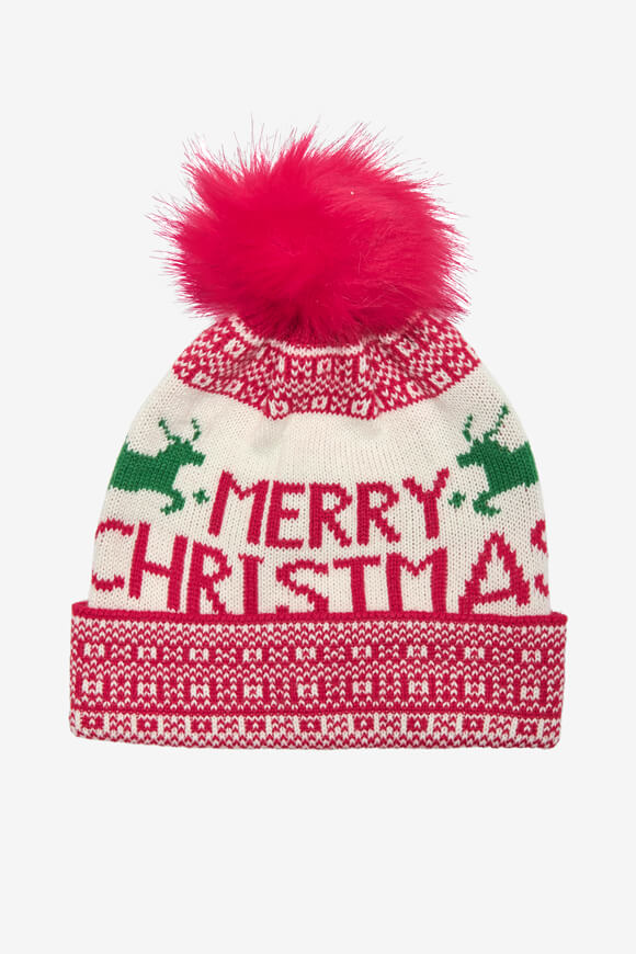 Arden Weihnacht Pom-Beanie - High Risk Red