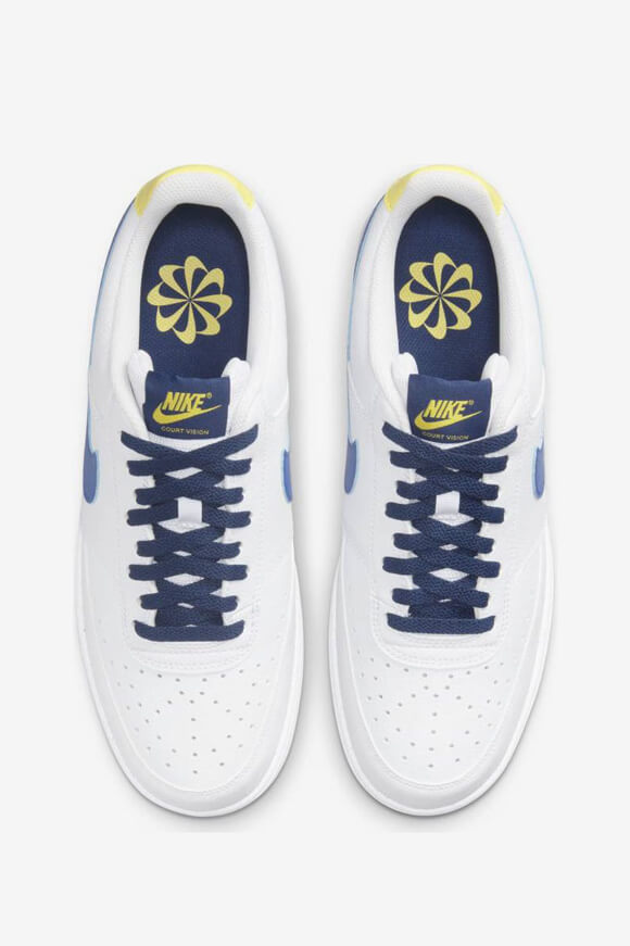 Court Vision Next Nature Sneaker - White + Hyper Royal + Blue Void