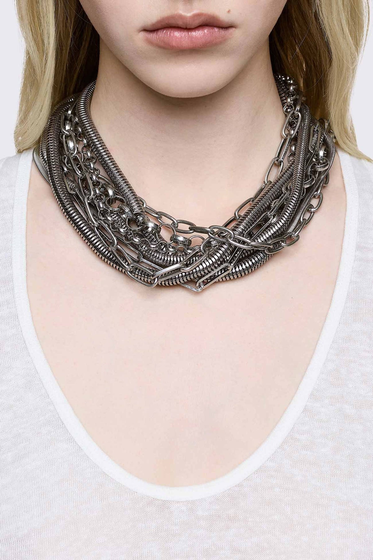 Unchained Halskette - Antique Silver