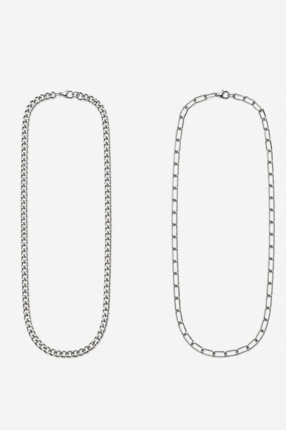 Lot de 2 colliers gourmette - Silver