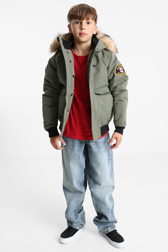 Abelli Wattierte Bomberjacke - Dusty Olive