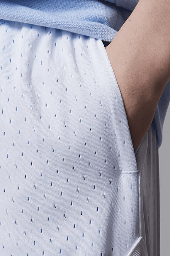 Pantaloncini a rete Air Diamond - Bianco + Blu idrogeno