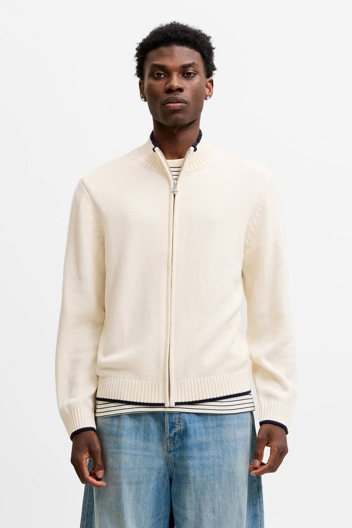 JORFREDERIKSBERG giacca in maglia - Sea Salt