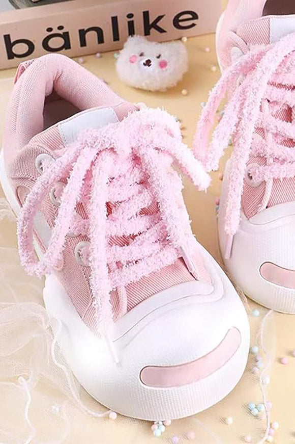 Lacets 150 cm en peluche - Light Pink