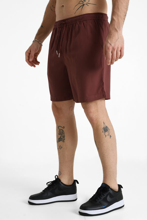 Short en tissu - Brun
