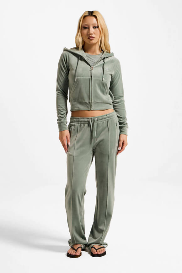 Madison Velvet Crop Jacket - Chinois Green