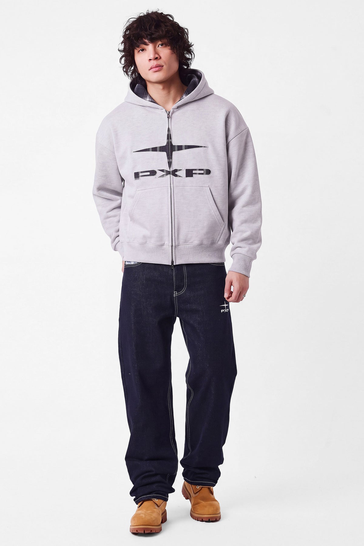 Sweat zippée à capuchon - Light Grey