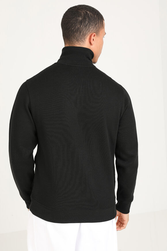 Pull en tricot fin côtelé - Black