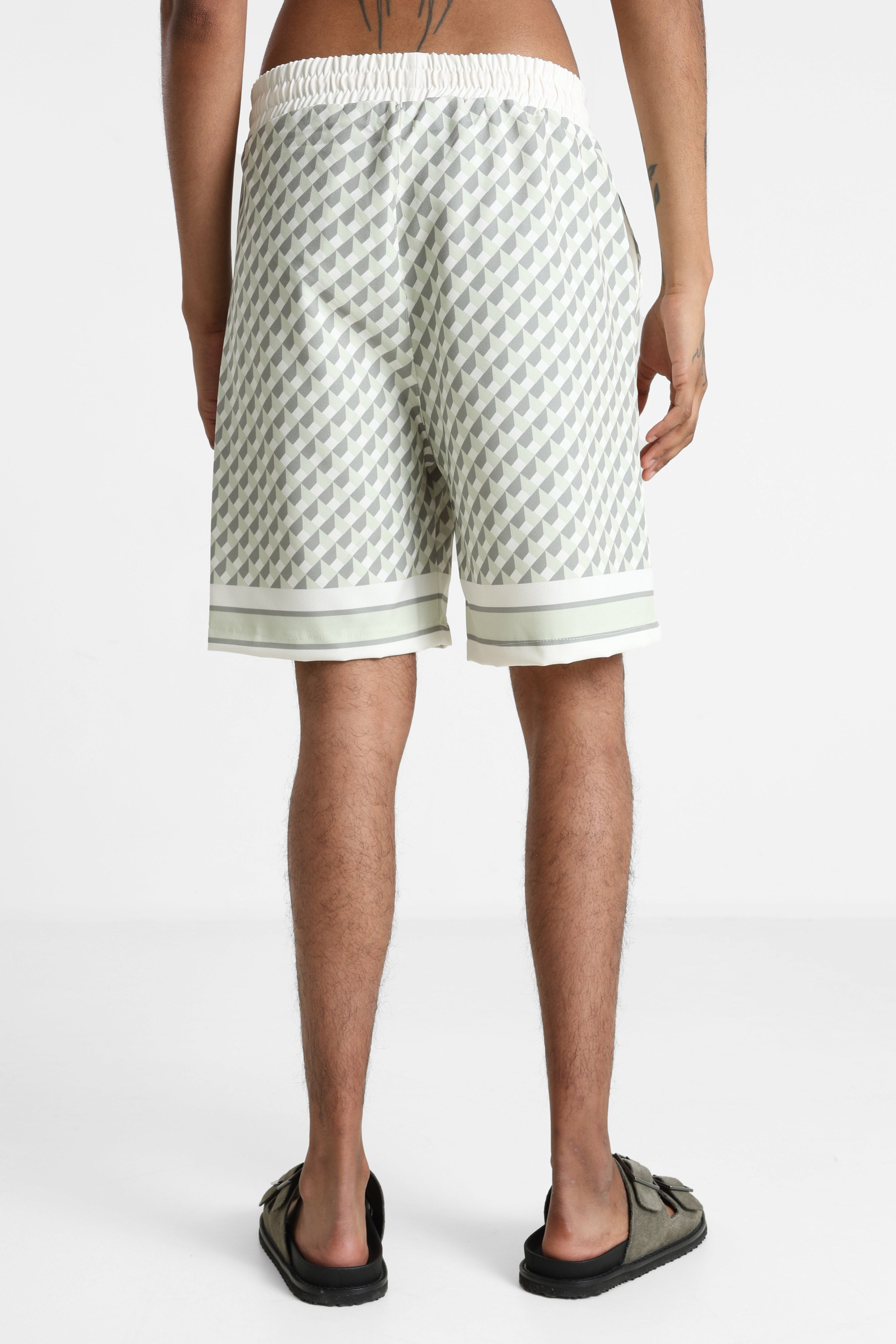 Short en tissu - Olive