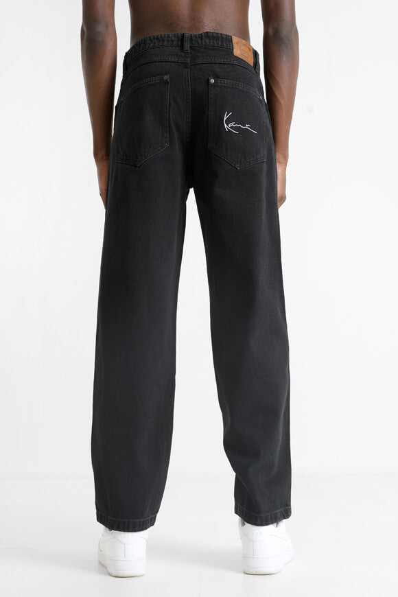 Small Signature Baggy Fit Jeans - Vintage Black