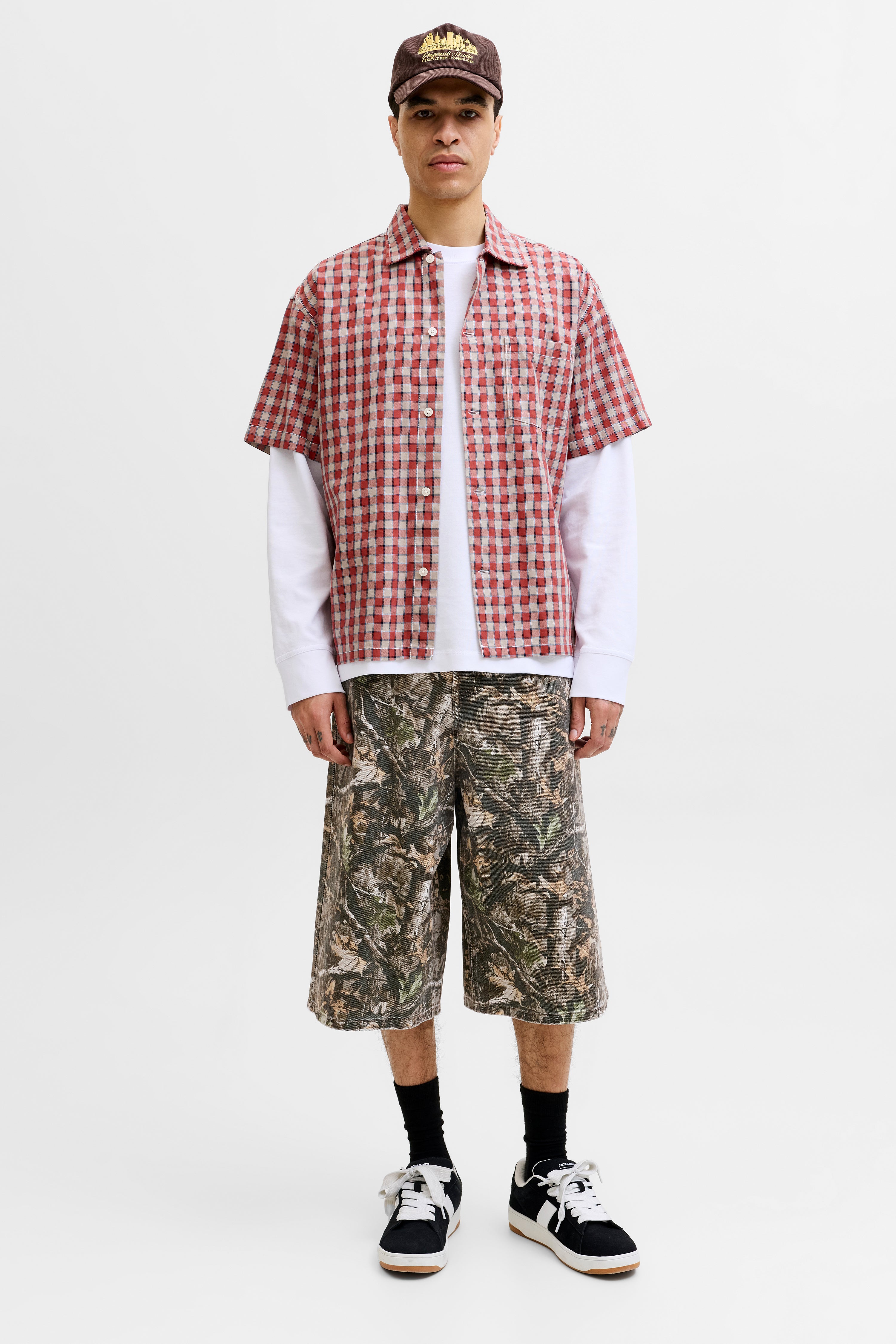 JJBILLY bermuda en jean - Dark Green