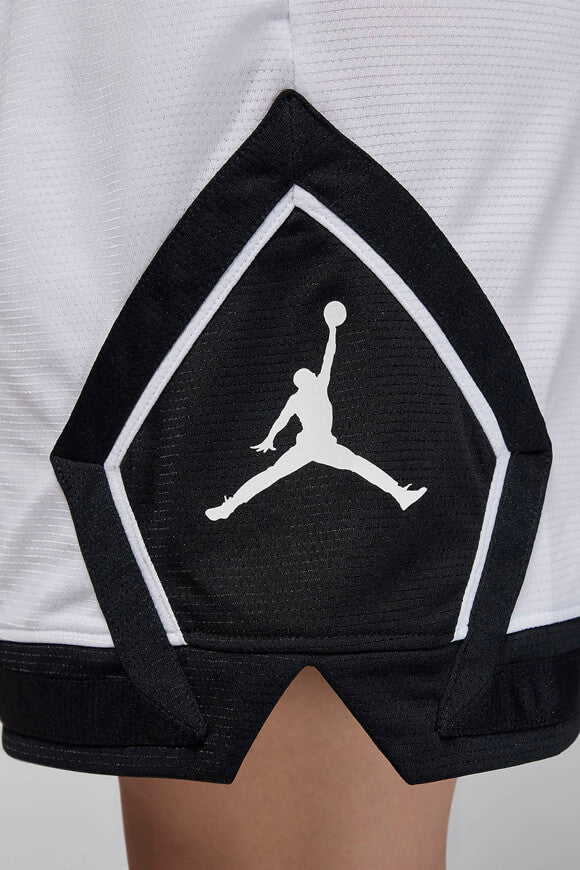 Diamond Mesh Shorts - White + Black