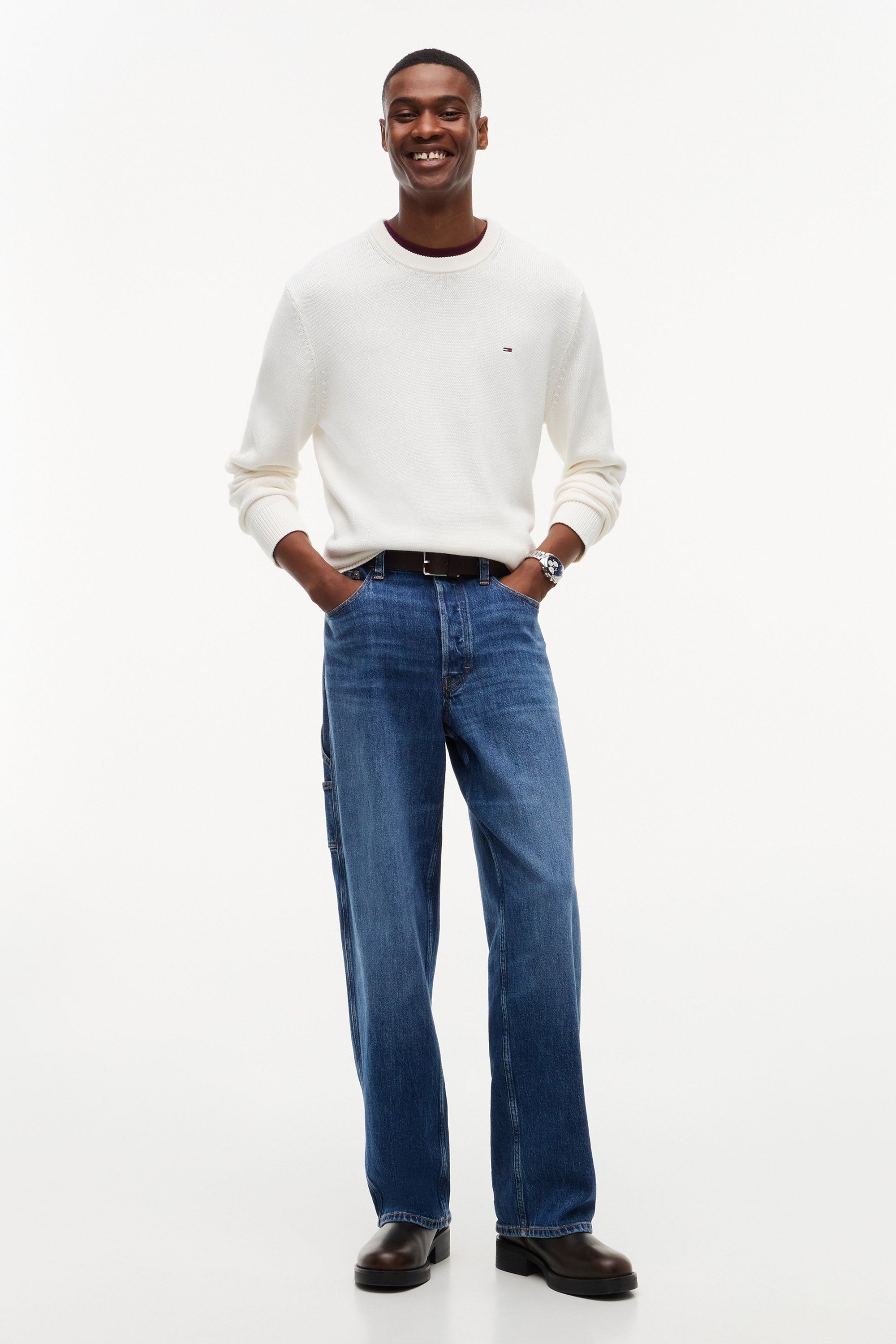 Pull en tricot fin - Offwhite