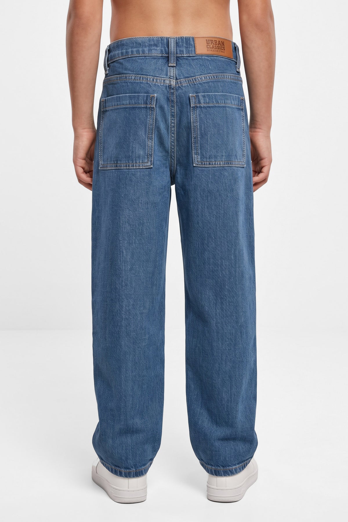 Jeans a vestibilità ampia - Mid Indigo Washed