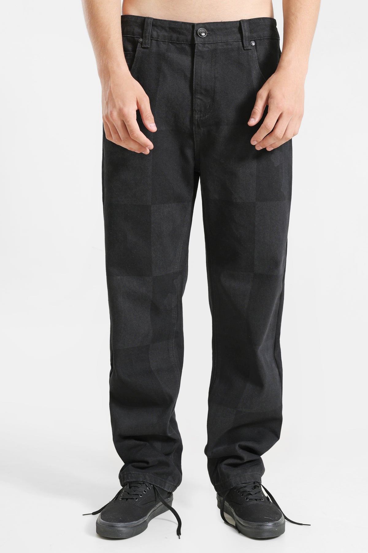 Jeans a vestibilità ampia - Nero