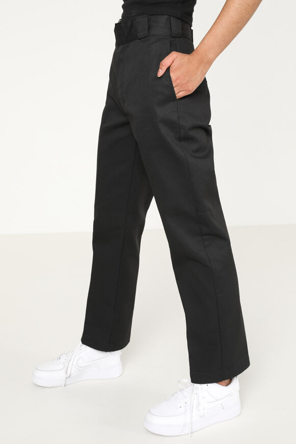 Cropped Chinos - Schwarz