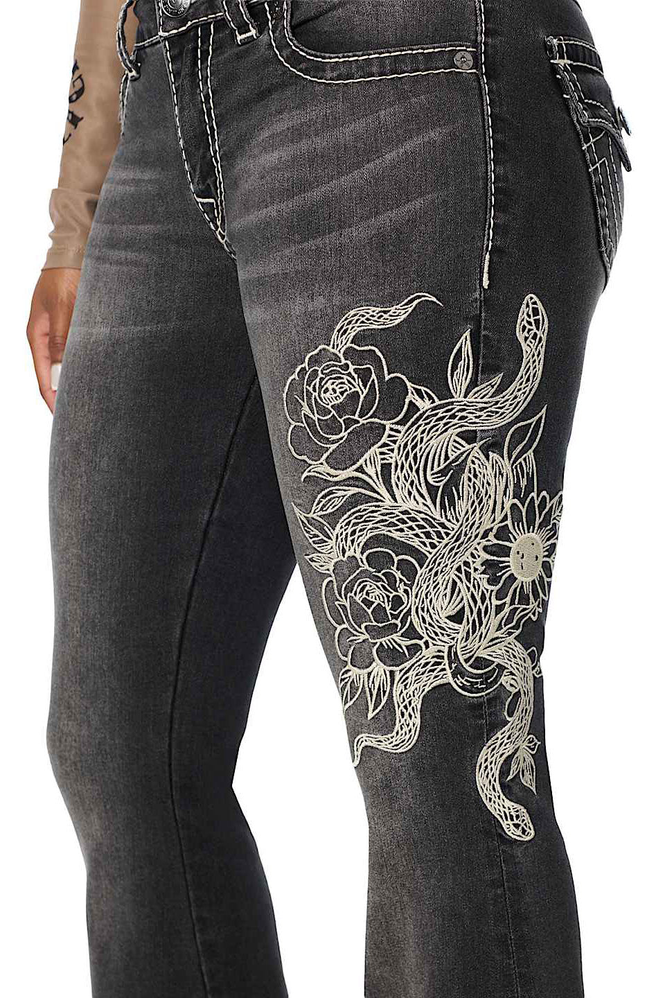 Snake Charlie flare jeans - Night Signal