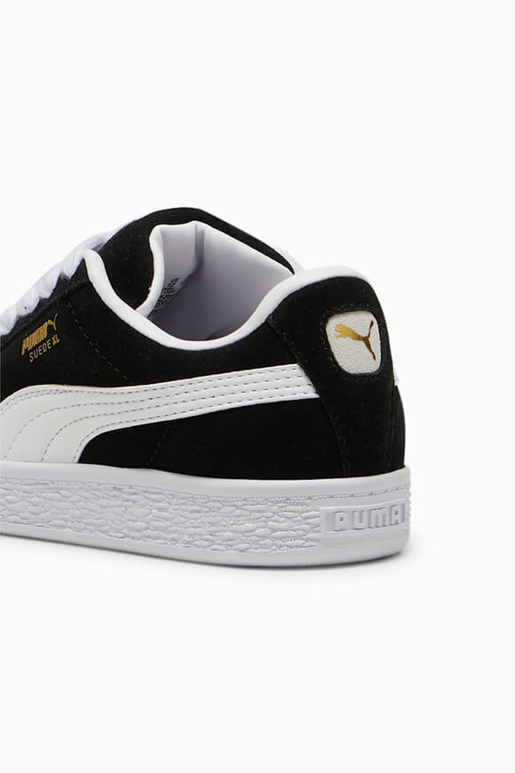 Suede XL Kids Sneaker - Black + White