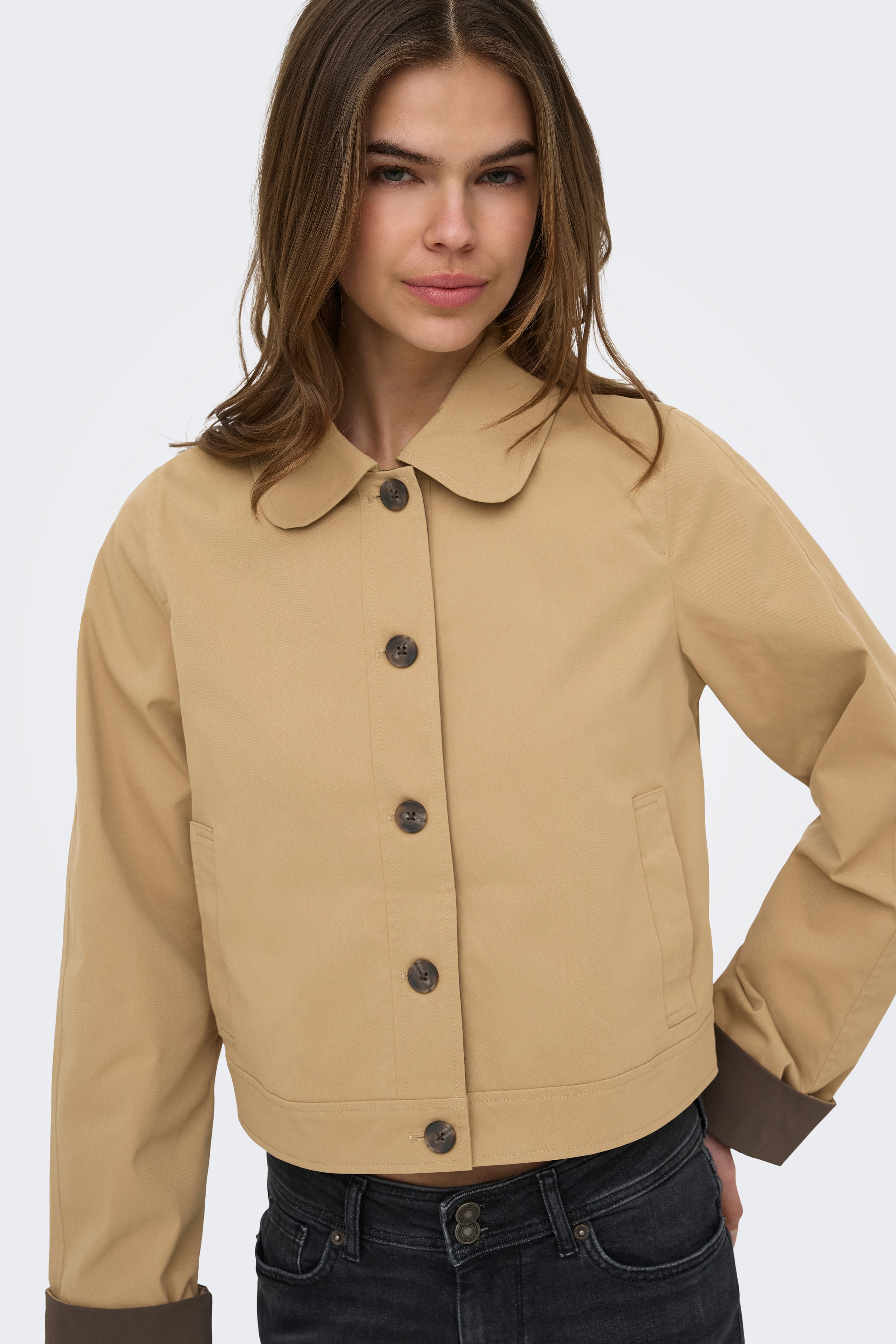 ONLORCHID leichte Crop Jacke - Lark