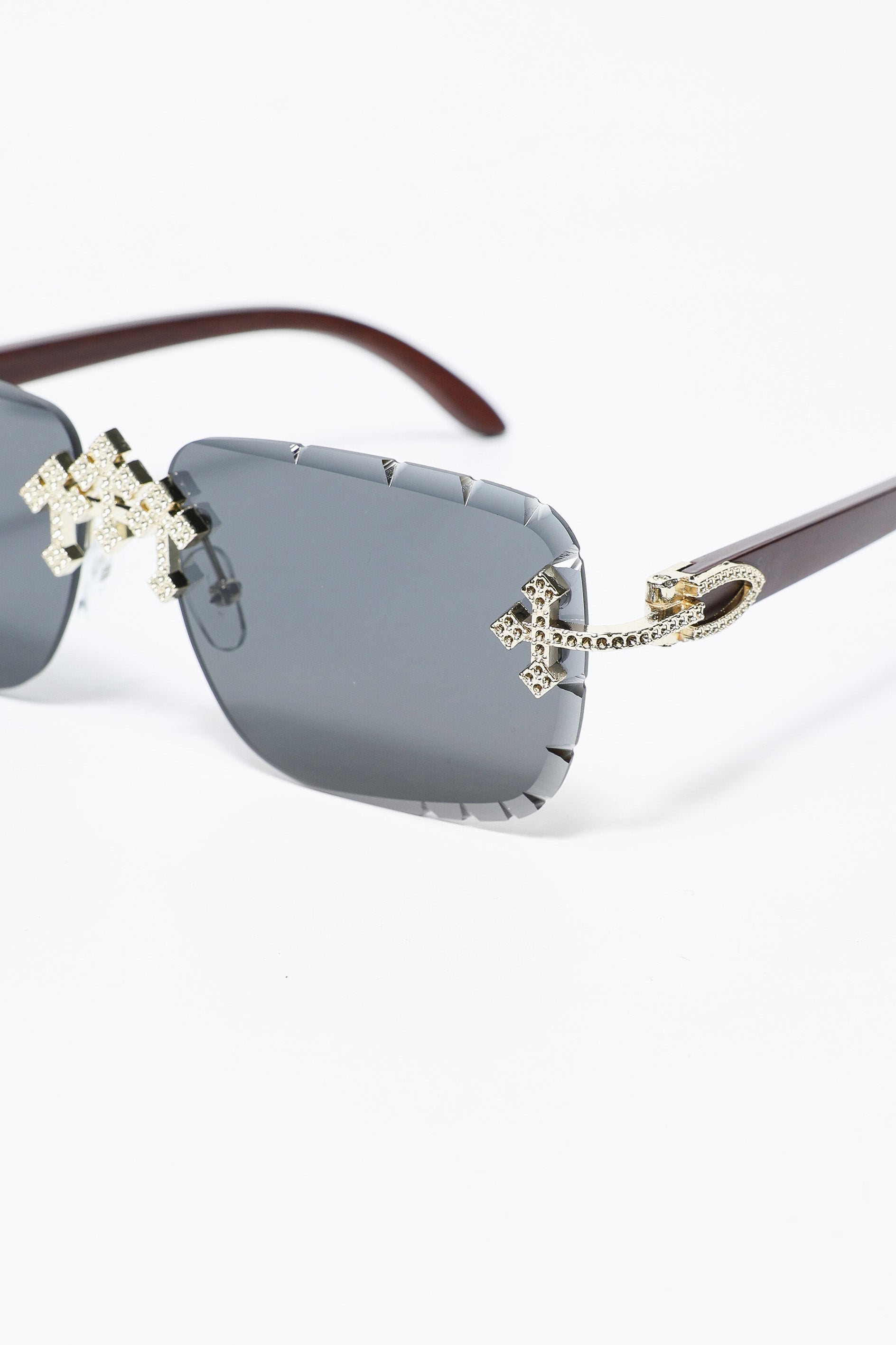 Brille - Black + Gold + Brown
