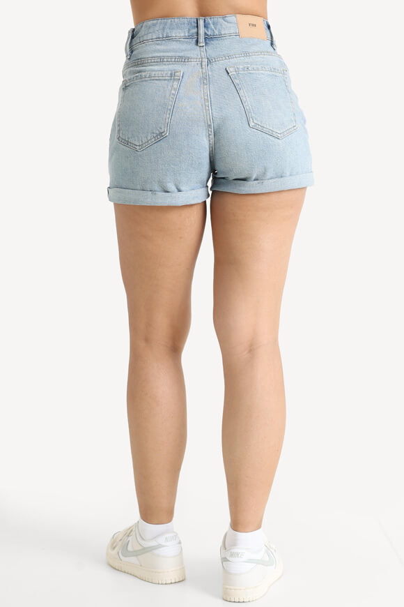 Mom fit denim shorts - light blue denim