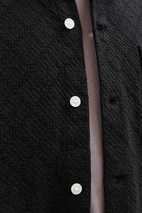 JORTAVIRA Camicia oversize strutturata - Nero