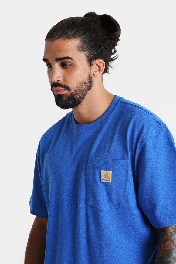 Pocket Oversize T-Shirt - Bacon Blue Heather