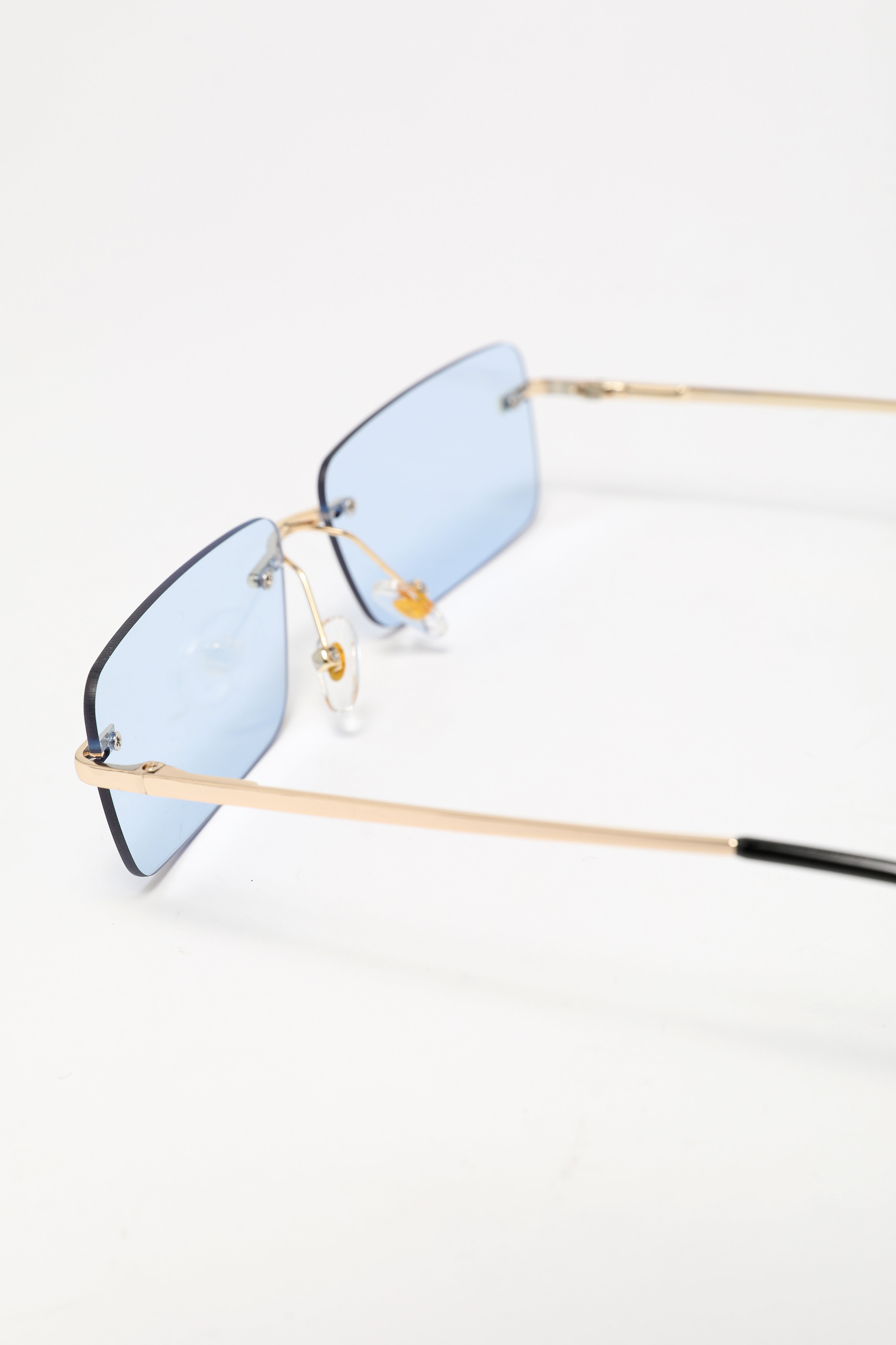 Glasses - Gold + Light Blue